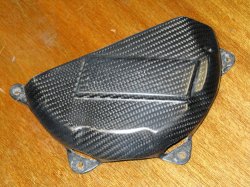Ducati Panigale 1199 clutchcover protection carbon fibre half