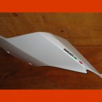 Ducati Panigale left seat part pearl white 2013