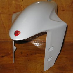 Ducati Panigale front fender pearl white 2013