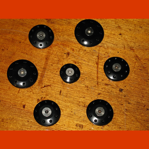 Ducati 848-1098-1198 set van 7 frameplugs zwart - Klik op de afbeelding om het venster te sluiten