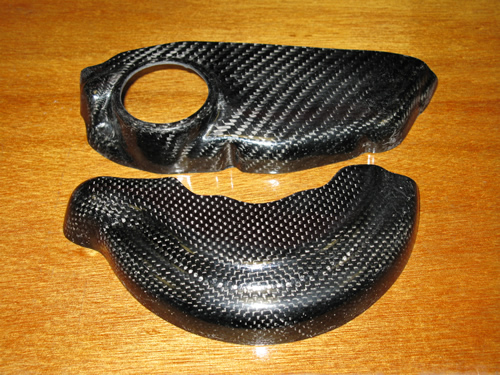 2 delige Set Carbon blokprotectie voor Ducati 2 Klepper - Klik op de afbeelding om het venster te sluiten