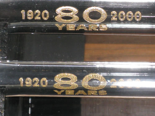 Display 9 pieces wrench-set with Snap-on logos from 1923-1995 le - Klik op de afbeelding om het venster te sluiten