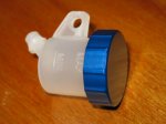 Ducati Panigale 1199/899 koppelings reservoirdop blauw
